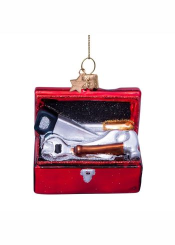 Vondels - Christmas Ball - Ornament glass red toolbox - Multi