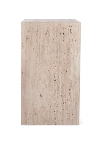 Wabi Sabi - Bijzettafel - Elm Cube - Travertin