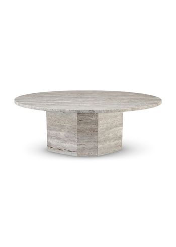 Wabi Sabi - Soffbord - Lago Coffee Table - Travertin Silver