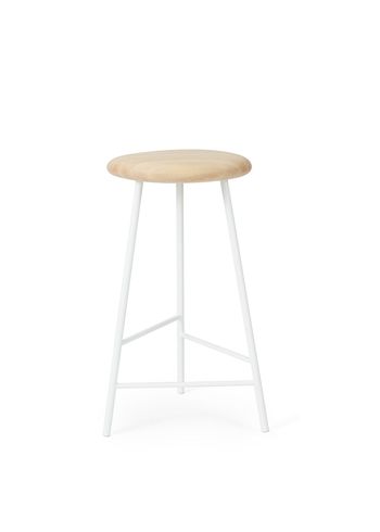 Warm Nordic - Bar stool - Pebble / Bar Chair - Low - Ash / White