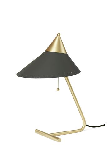 Warm Nordic - Table Lamp - Brass Top Lamp - Charcoal