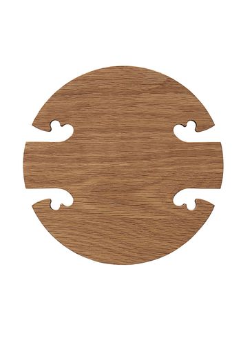 Warm Nordic - Trivet - Gourmet Wood Trivet - Round - Oak