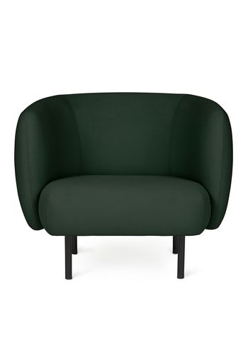 Warm Nordic - Lounge stoel - Cape Lounge Chair - Steelcut 975 (Forest Green)