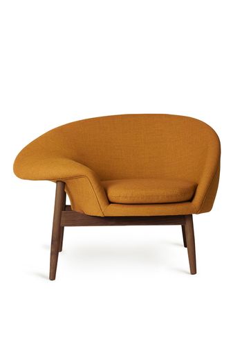 Warm Nordic - Lounge stoel - Fried Egg Chair / Smoked Oak - Canvas 424 (Dark Ochre)