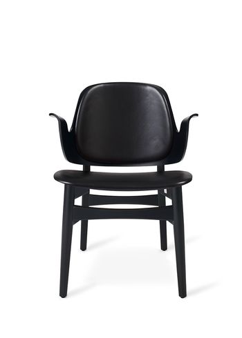 Warm Nordic - Puheenjohtaja - Gesture Lounge Chair / Black Lacquered Oak - Sevilla 4001 (Black)