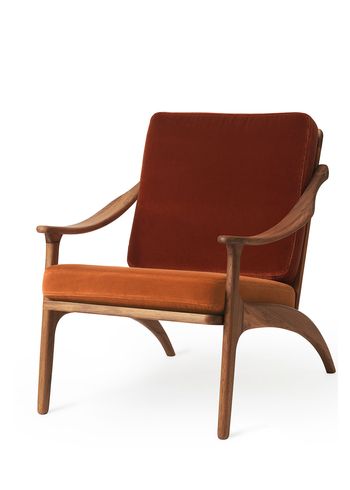 Warm Nordic - Lounge stoel - Lean Back Chair - Ritz 8008 (Rusty Rose) / Ritz 3701 (Brick Red)