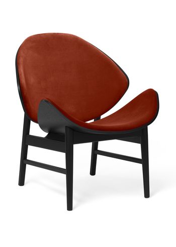 Warm Nordic - Lounge stoel - The Orange / Black Lacquered Oak - Ritz 3701 (Brick Red)