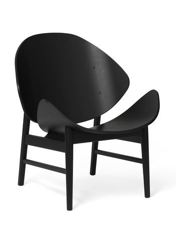 Warm Nordic - Lounge stoel - The Orange / Black Lacquered Oak - Solid Oak
