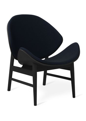 Warm Nordic - Lounge stoel - The Orange / Black Lacquered Oak - Sprinkles 794 (Midnight Blue)