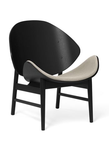 Warm Nordic - Lounge stoel - The Orange / Black Lacquered Oak - Vidar 222 (Grey)