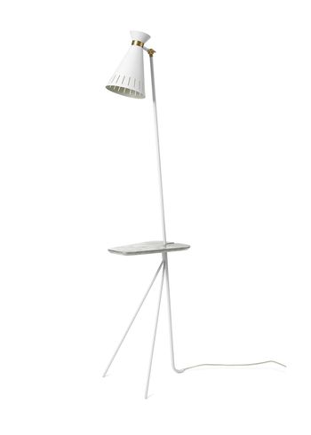Warm Nordic - Heiluri - Cone / Floor Lamp - Clear White, Marble