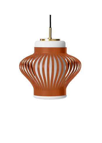Warm Nordic - Pendant Lamp - Opal Lamella - Rusty Red