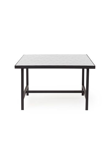 Warm Nordic - Mesa de centro - Herringbone Tile / Coffee Table - Pure White