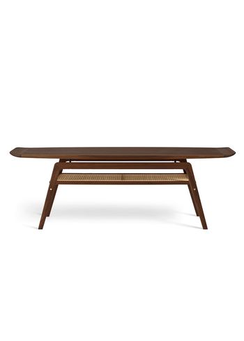 Warm Nordic - Coffee table - Surfboard Table - Oiled Walnut w. French Cane