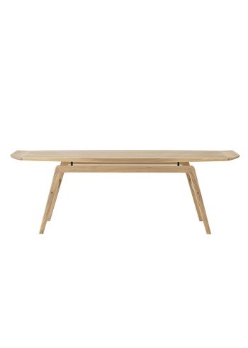 Warm Nordic - Mesa de centro - Surfboard Table - White Oiled Oak