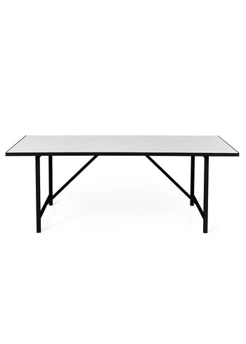 Warm Nordic - Matbord - Herringbone Tile / Dining Table - Pure White
