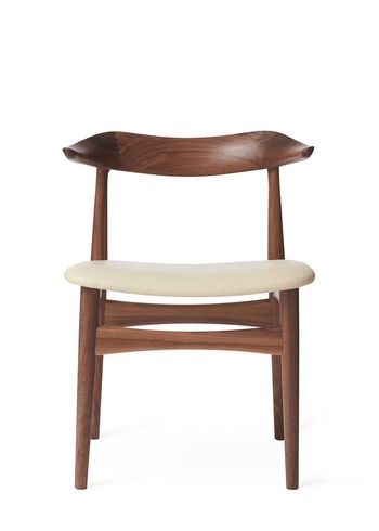 Warm Nordic - Sedia - Cow Horn Chair - Prescott 201 (Ivory)