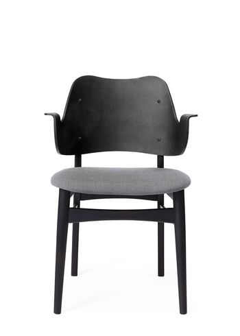 Warm Nordic - Cadeira - Gesture Chair / Black Lacquered Oak - Canvas 134 (Grey Melange)