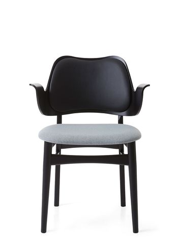 Warm Nordic - Chair - Gesture Chair / Black Lacquered Oak - Prescott 207 (Black) / Merit 016 (Minty Grey)