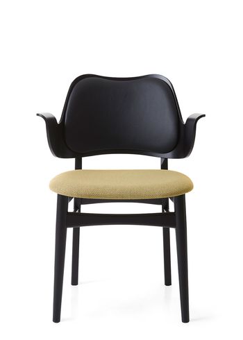 Warm Nordic - Chair - Gesture Chair / Black Lacquered Oak - Prescott 207 (Black) / Merit 026 (Butter)