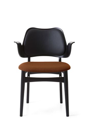 Warm Nordic - Chair - Gesture Chair / Black Lacquered Oak - Prescott 207 (Black) / Merit 033 (Cinnamon)