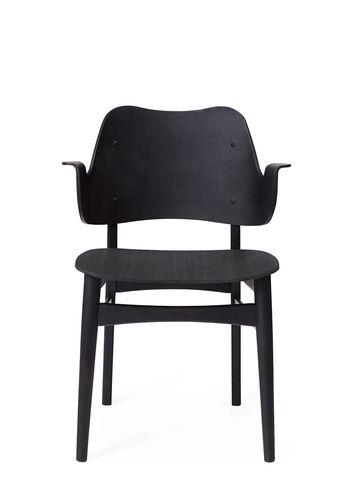Warm Nordic - Chaise - Gesture Chair / Black Lacquered Oak - Solid Oak