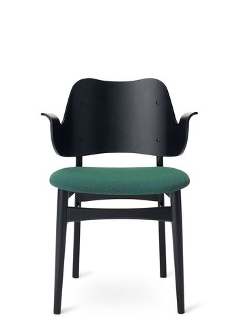 Warm Nordic - Stuhl - Gesture Chair / Black Lacquered Oak - Sprinkles 974 (Hunter Green)