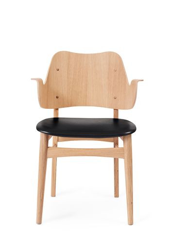 Warm Nordic - Krzesło do jadalni - Gesture Chair / White Oiled Oak - Prescott 207 (Black)