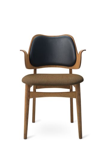 Warm Nordic - Silla - Gesture Chair / Teak Oiled Oak - Sevilla 4001 (Black) / Sprinkles 274 (Cappuccino Brown)