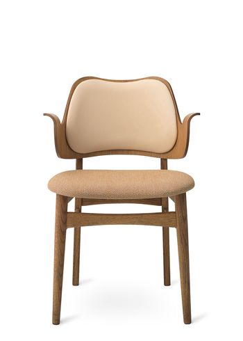 Warm Nordic - Stuhl - Gesture Chair / Teak Oiled Oak - Vegetal 90 (Nature) / Sprinkles 254 (Latte)