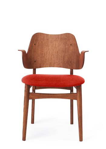 Warm Nordic - Silla - Gesture Chair / Teak Oiled Oak - Vidar 542 (Sunset Orange)