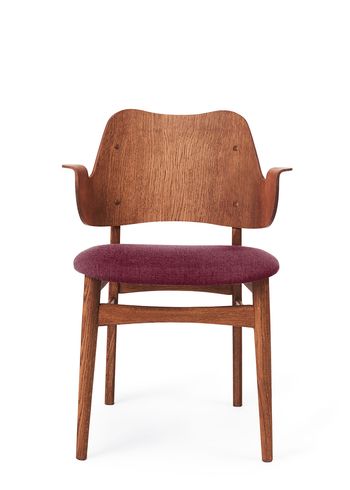 Warm Nordic - Puheenjohtaja - Gesture Chair / Teak Oiled Oak - Vidar 693 (Bordeaux)