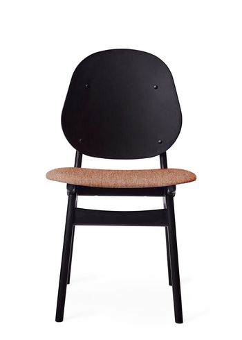 Warm Nordic - Stol - Noble Chair / Black Lacquered Oak - Canvas 614 (Pale Rose)