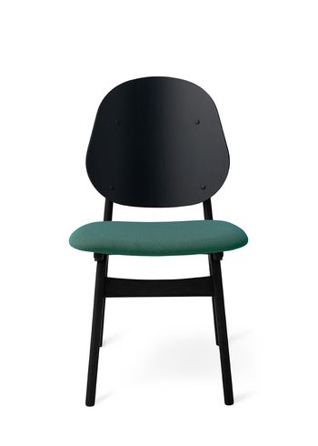 Warm Nordic - Stuhl - Noble Chair / Black Lacquered Oak - Sprinkles 974 (Hunter Green)