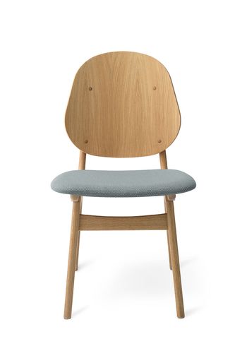Warm Nordic - Stuhl - Noble Chair / White Oiled Oak - Merit 016 (Minty Grey)
