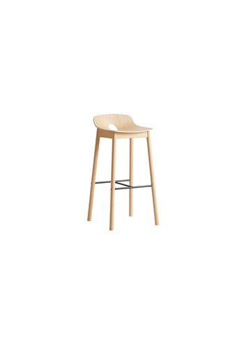 Woud - Bar stool - Mono Bar Stool - White Pigmented Oak
