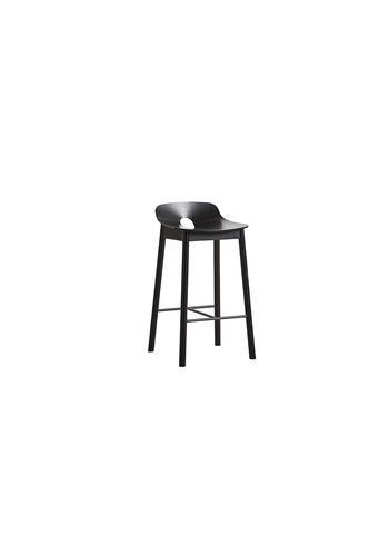 Woud - stołek barowy - Mono Counter Chair - Black Painted Oak