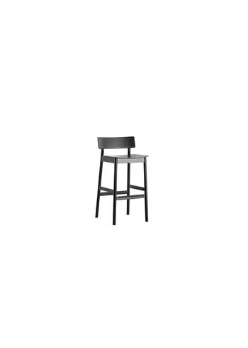 Woud - stołek barowy - Pause Counter Chair 2.0 - Black Painted Ash