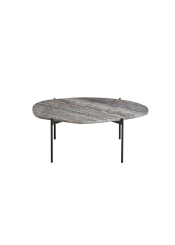 Woud - Table - La Terra occasional table - Grey Melange Travertine - Large