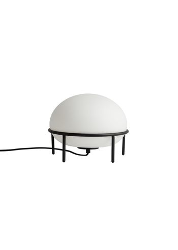 Woud - Tafellamp - Pump table lamp - Black Painted Metal / Opal Glass