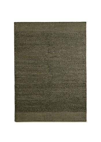 Woud - Teppich - Rombo rug - White / Moss Green - Large