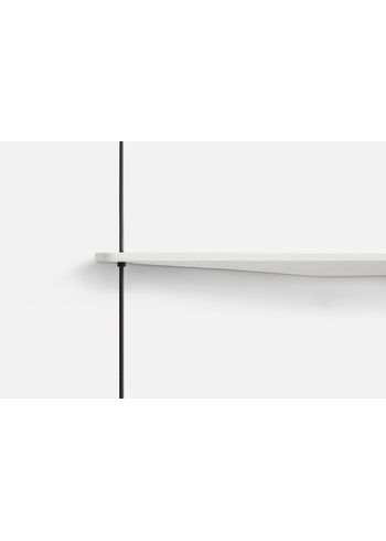 Woud - Plank - Stedge stefl - White, 1 add-on shelf, small