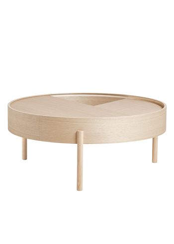 Woud - Coffee table - Arc Side and Coffee Table - White Pigmenteret Ash - Coffee Table