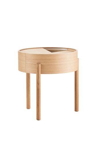 Woud - Coffee table - Arc Side and Coffee Table - White Pigmented Oak - Side Table