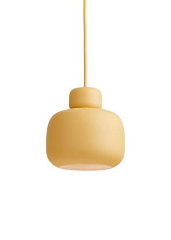 Woud - Hängande lampa - Stone Pendant - Mustard