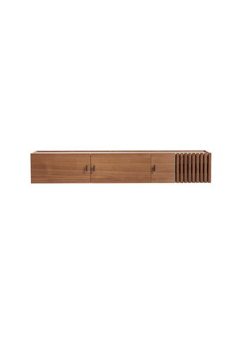 Woud - Sideboard - Array sideboards - 150 cm / Walnut Veneer (Wall-mounted)
