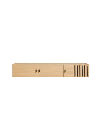 Woud - Sideboard - Array sideboards - 150 cm / White pigmented Oak (Wall-mounted)