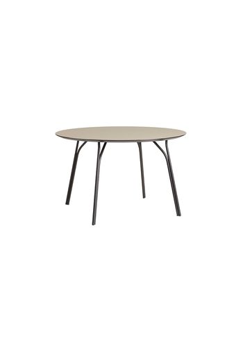 Woud - Mesa de jantar - Tree Dining Table - Tabletop: Beige / Legs: Black - Ø120