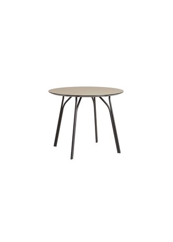 Woud - Eettafel - Tree Dining Table - Tabletop: Beige / Legs: Black - Ø90