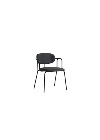 Woud - Chair - Frame Dining Chair - Dark Grey / Black